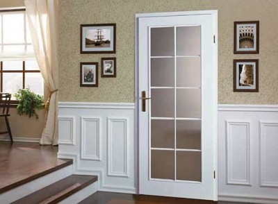 Interiérové dvere VIEDEŇ
 1/3 sklo Lak Standard *** Biela 
