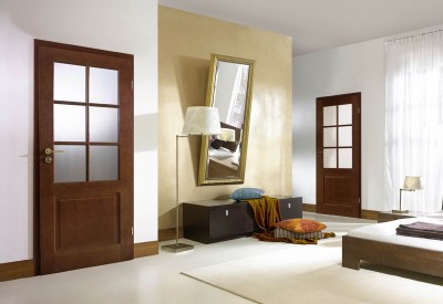 Interior doors CORDOBA Solid Natural satin veneer **** Mocca