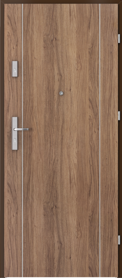 Uși de interior pentru intrare în apartament OPAL Plus inserții 1 Finisaj Portaperfect 3D **** Stejar California