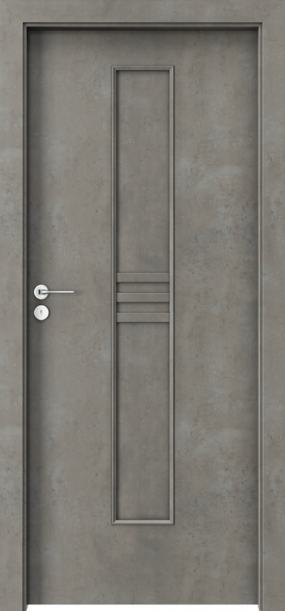 Interior doors Porta STYLE 1 with filling panel CPL HQ 0.2 veneer ***** Concrete Light
