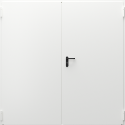 Technické dveře Steel EI 30 double  Polyesterová barva Premium ***** Bílá
