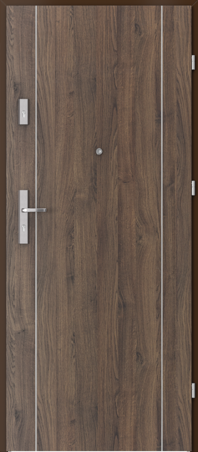 Interior entrance doors OPAL Plus Marquetry 1 Portasynchro 3D veneer *** Scarlet Oak