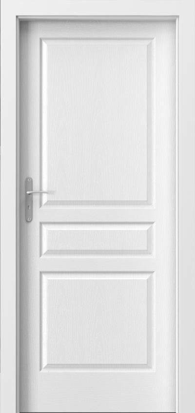 Interiérové dveře VÍDEŇ plné Lak Standard *** Bílá