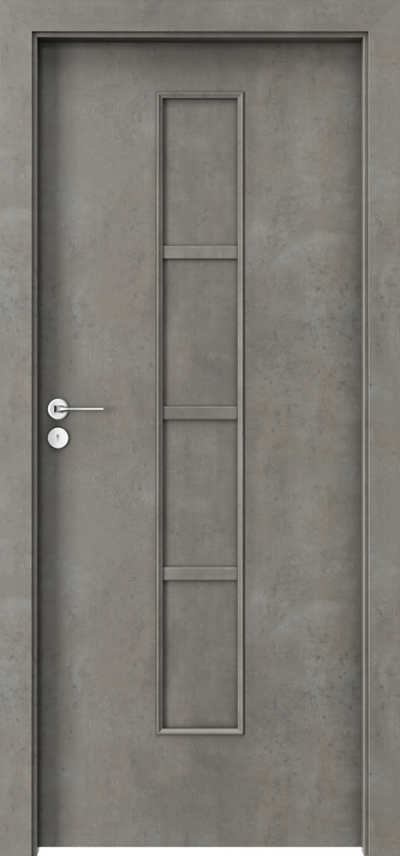 Interior doors Porta STYLE 2 with filling panel CPL HQ 0.2 veneer ***** Concrete Light