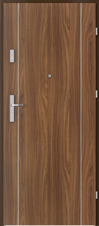 Uși de interior pentru intrare în apartament AGAT Plus model cu inserții 1