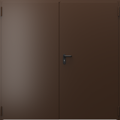 Technical doors Steel EI 30 double  Premium polyester paint ***** Brown
