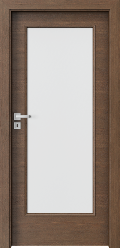 Interior doors Natura CLASSIC 7.3 Natural satin veneer **** Dark Brown Oak