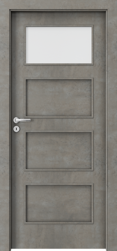 Interior doors Porta FIT H.1 CPL HQ 0.2 veneer ***** Concrete Light