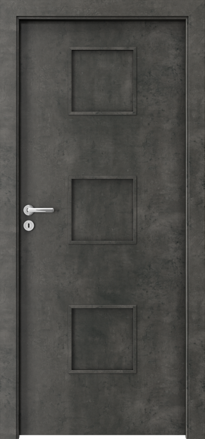 Interiérové dveře Porta FIT C.0 Laminát CPL HQ 0,2 ***** Beton Tmavý