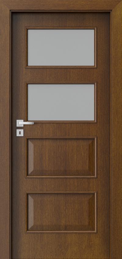 Interior doors Natura CLASSIC 5.3 Natural satin veneer **** Tabacco