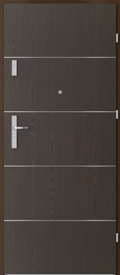 Uși de interior pentru intrare în apartament OPAL Plus model cu inserții 6