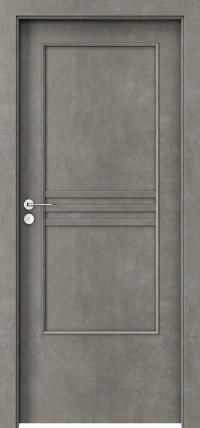 Interiérové dveře Porta STYL 3 s plnou deskou Laminát CPL HQ 0,2 ***** Beton Světlý