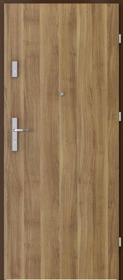Uși de interior pentru intrare în apartament AGAT Plus plină Finisaj Portasynchro 3D *** Acacia auriu