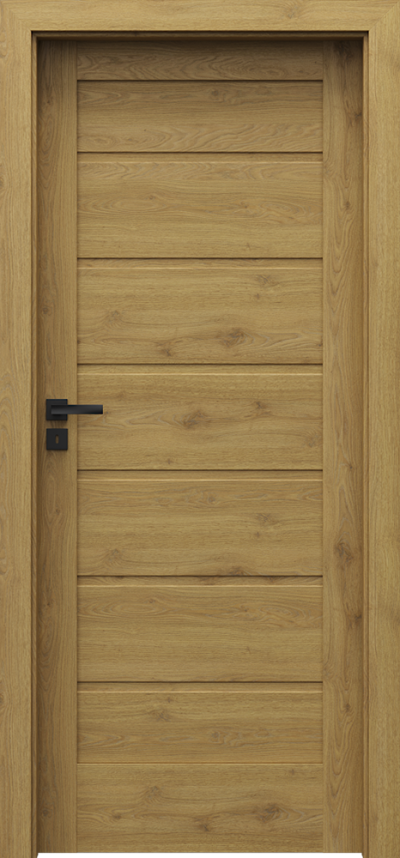 Interiérové dveře Porta Verte HOME, J J.0 Fólie Portaperfect 3D **** Dub Přírodní