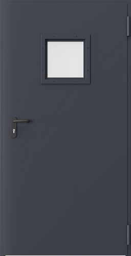 Drzwi techniczne Steel EI 60 2 Farba Poliestrowa Premium ***** Antracyt struktura 