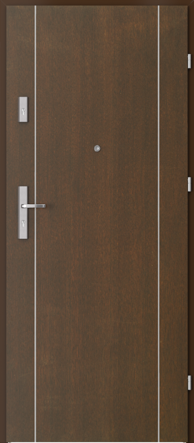 Interior entrance doors OPAL Plus Marquetry 1 Natural satin veneer **** Mocca