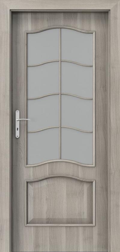 Beltéri ajtók Porta NOVA 7.4 Portasynchro 3D fólia  *** Ezüst Akác