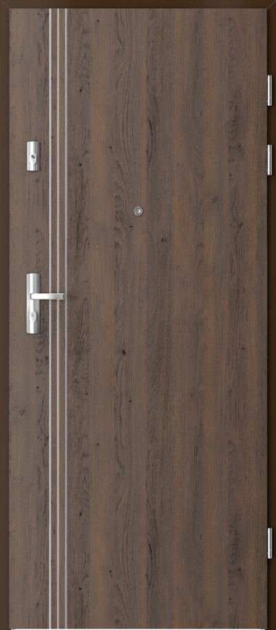Uși de interior pentru intrare în apartament GRANIT model cu inserții 3