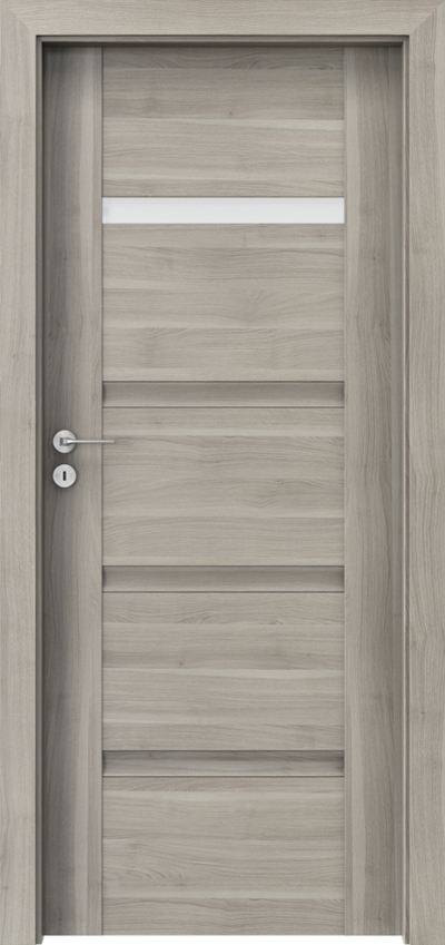 Interior doors Porta INSPIRE C.1 Portasynchro 3D veneer *** Silver Acacia