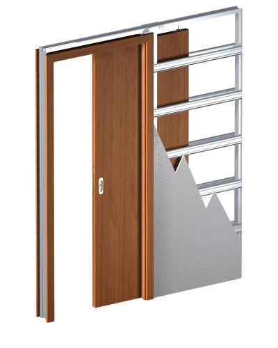 Folding, sliding doors COMPACT  Portadur veneer **** Walnut 2