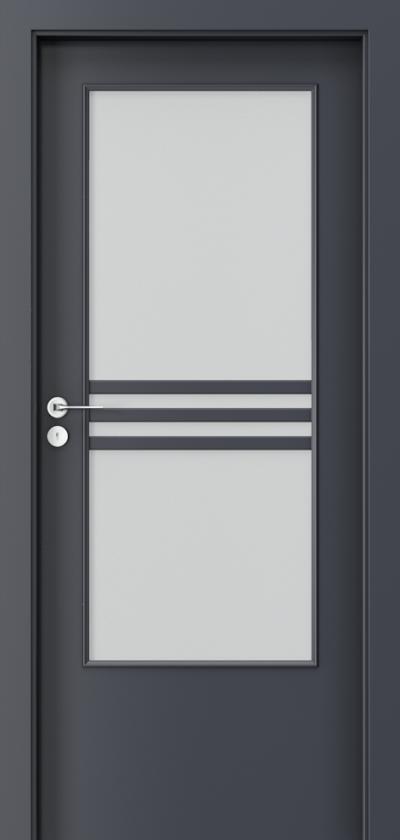 Interior doors Porta STYLE 3 CPL HQ 0.2 veneer ***** Anthracite HPL CPL