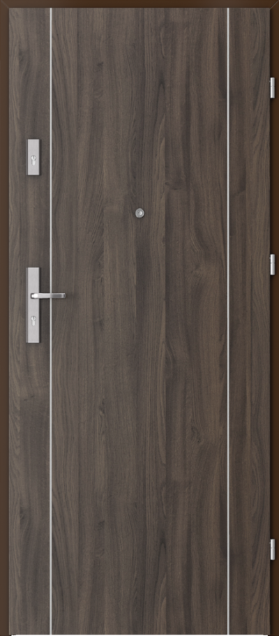 Uși de interior pentru intrare în apartament AGAT Plus model cu inserții 1