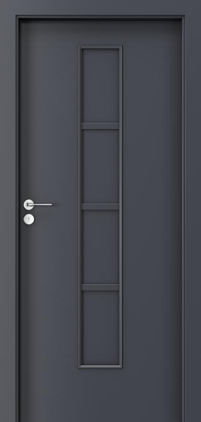 Interior doors Porta STYLE 2p CPL HQ 0.2 veneer ***** Anthracite HPL CPL