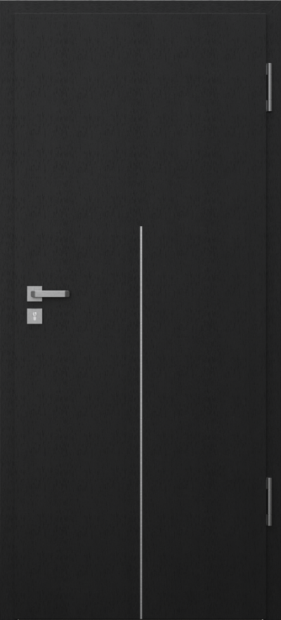 Technical doors Porta SILENCE Porta SILENCE 37 dB Natural select veneer **** Black