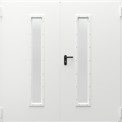 Technické dvere Steel EI 30 double  Polyesterová farba Premium ***** Biela