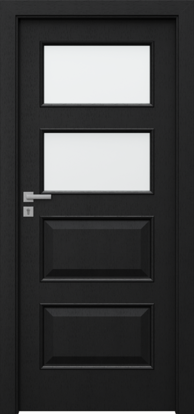 Beltéri ajtók Natura CLASSIC 1.1 Select természetes furnér **** Fekete