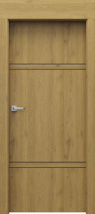 Interior doors Porta LEVEL C.3 Portaperfect 3D veneer **** Natural Oak
