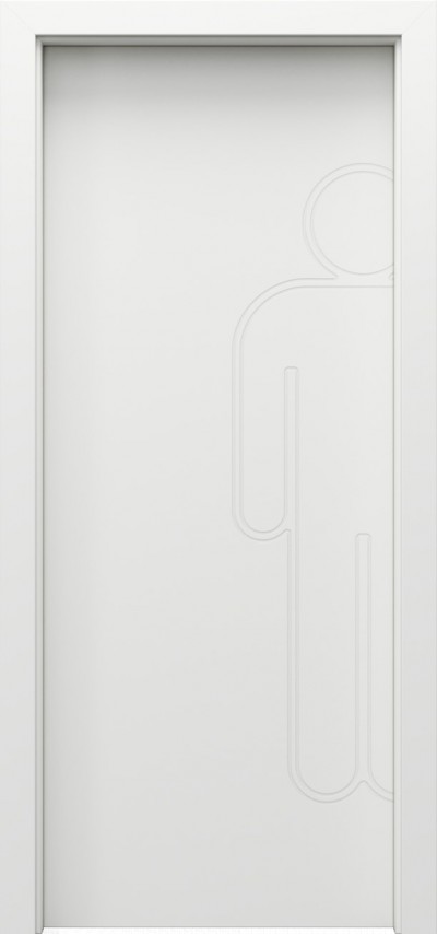 Interiérové dvere MINIMAX model 6 Lak Standard *** Biela 
