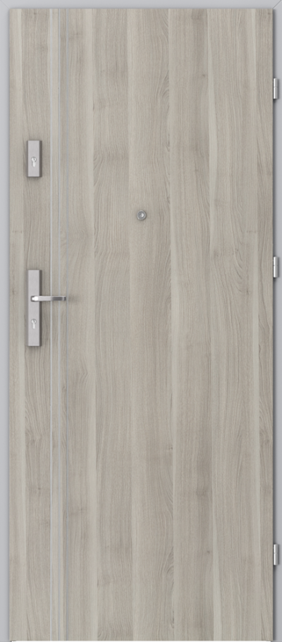 Interior entrance doors OPAL Plus Marquetry 3 Portasynchro 3D veneer *** Silver Acacia