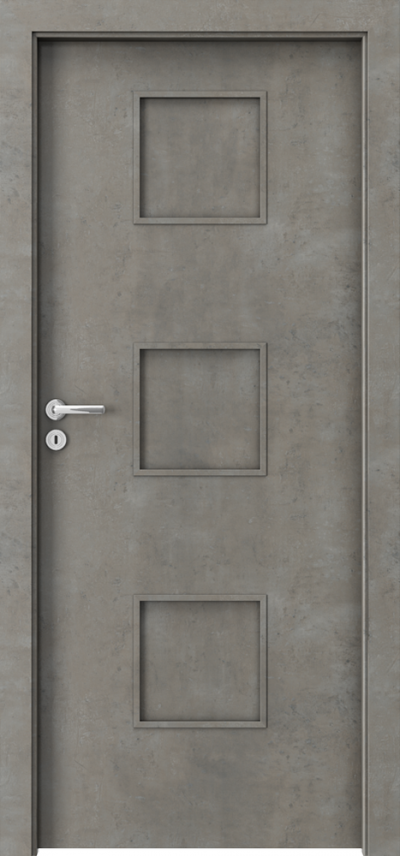 Interiérové dvere Porta FIT
 C.0 Laminát CPL HQ 0,2 ***** Betón Svetlý
