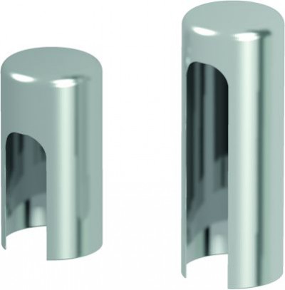 Accessories Hinges and hinge covers Covers for hinges standard for interior doors (set per one hinge) silver METAL Silver  
