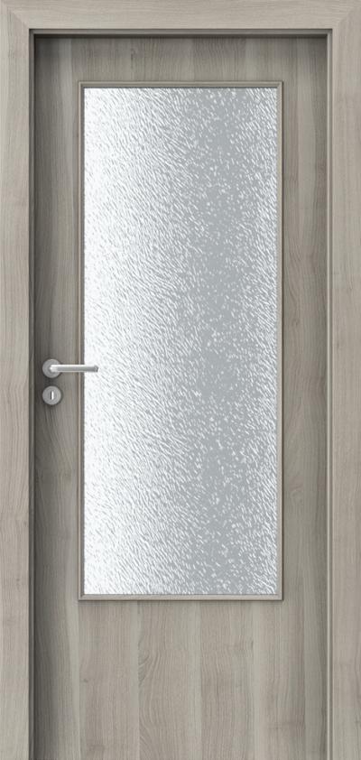 Innenraumtüren Porta DECOR Großer Rahmen Furnier Portasynchro 3D *** Akazie Silber