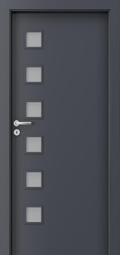Beltéri ajtók Porta FIT A.6 CPL HQ 0.2 laminát ***** Antracit HPL CPL