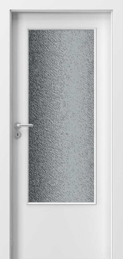 Interiérové dveře MINIMAX 3/4 sklo Lak Standard *** Bílá