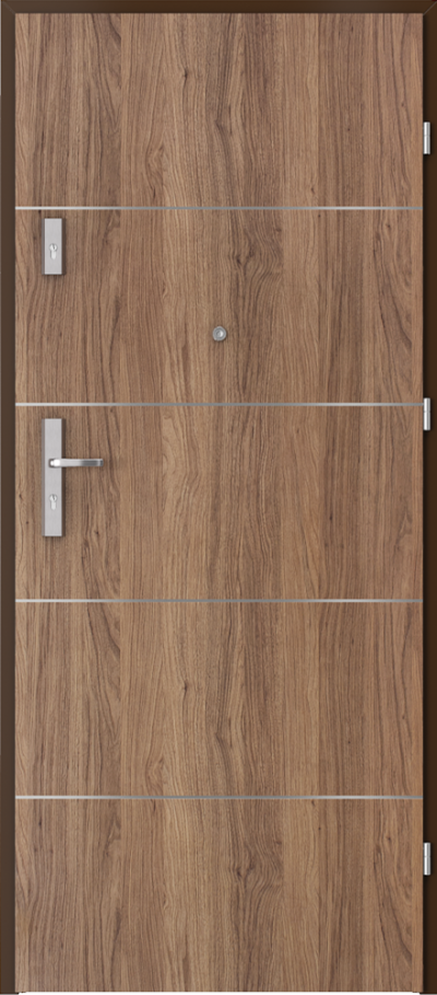 Uși de interior pentru intrare în apartament OPAL Plus inserții 6 Finisaj Portaperfect 3D **** Stejar California