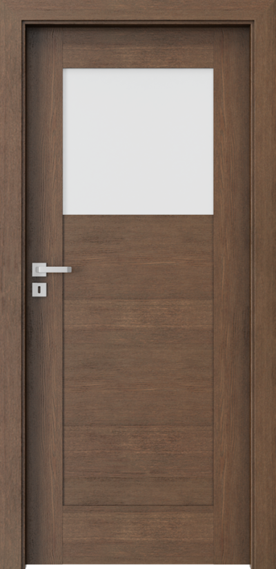 Interior doors Nature TREND B.1 Natural satin veneer **** Dark Brown Oak