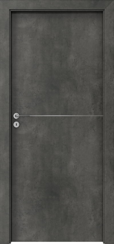Interior doors Porta LINE F.1 CPL HQ 0.2 veneer ***** Concrete Dark