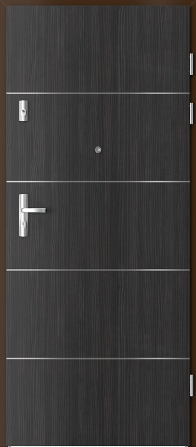 Uși de interior pentru intrare în apartament QUARTZ model cu inserții 6