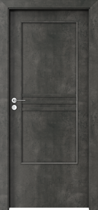 Interior doors Porta STYLE 3 with filling panel CPL HQ 0.2 veneer ***** Concrete Dark