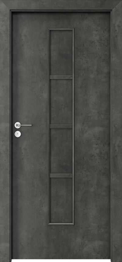 Interior doors Porta STYLE 2 with filling panel CPL HQ 0.2 veneer ***** Concrete Dark